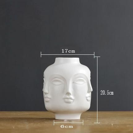 Flower Pots Planters Home Decor Flower Vase Ceramic Decorative Vase Plant Art Flower Pots: 03