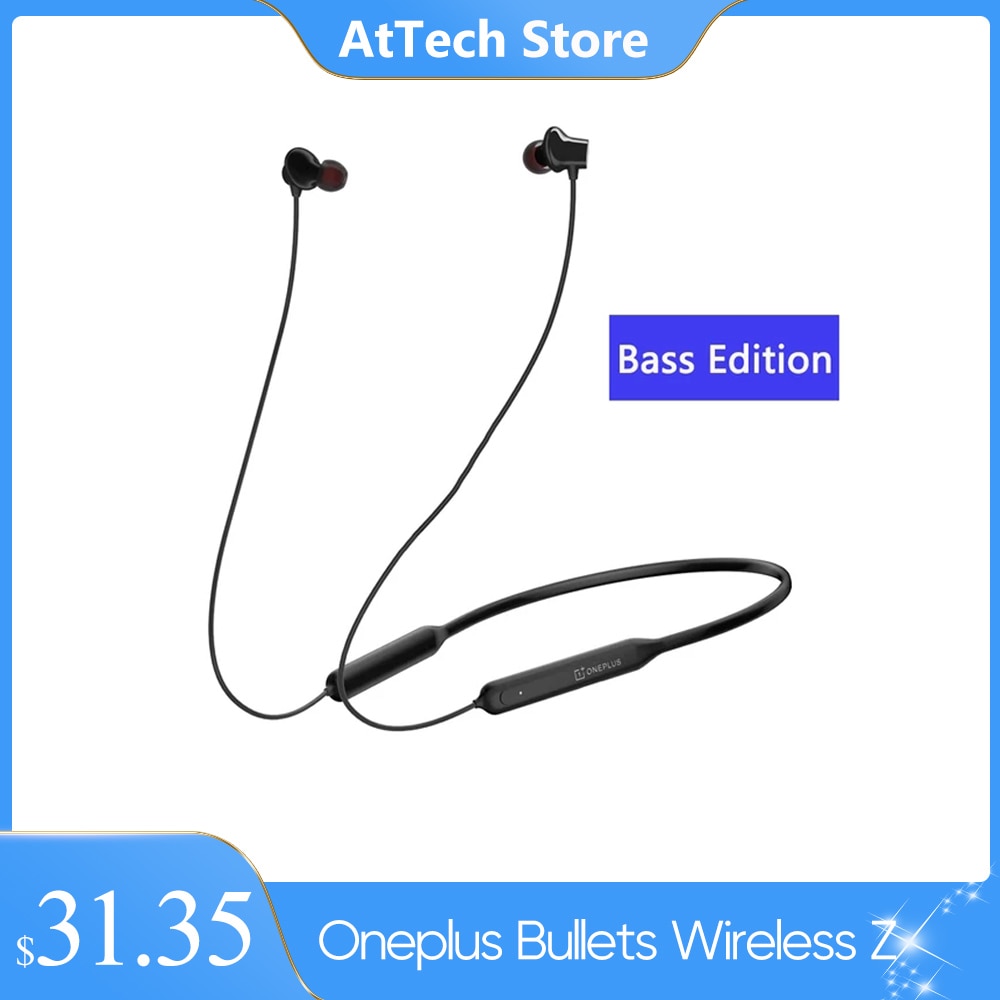 Globale version oneplus bullets wireless z ohrhörer bass edition, 10 minuten ladezeit 5.0 bluetooth 10h 10 9r 9 pro