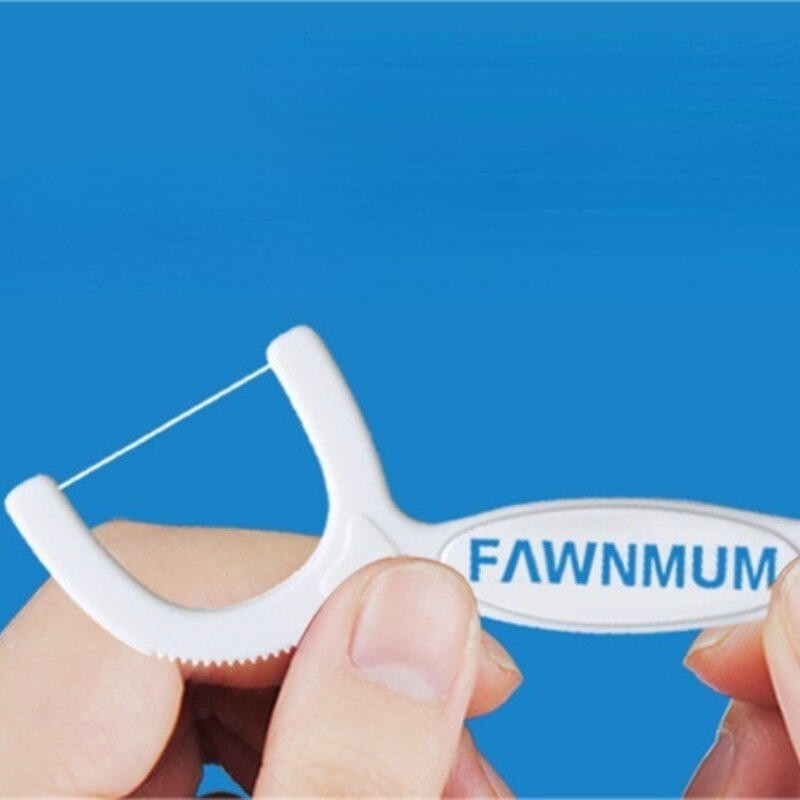 50pcs Tooth Floss Oral Hygiene Dental Floss Soft Plastic Interdental Brush Toothpick Healthy for Teeth Cleaning Oral Care