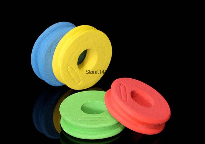 SAMSFX Fishing 50PCS Foam Rig Winders Keeper Pulleys Line Winding Spool Rigger Board Main Coil Bobbin 45mm