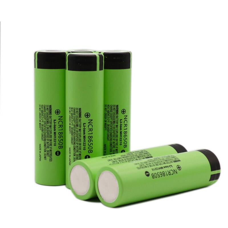 100% Original 18650 battery NCR18650B 3.7v 3400mah 18650 rechargeable lithium battery for flashlight batteries