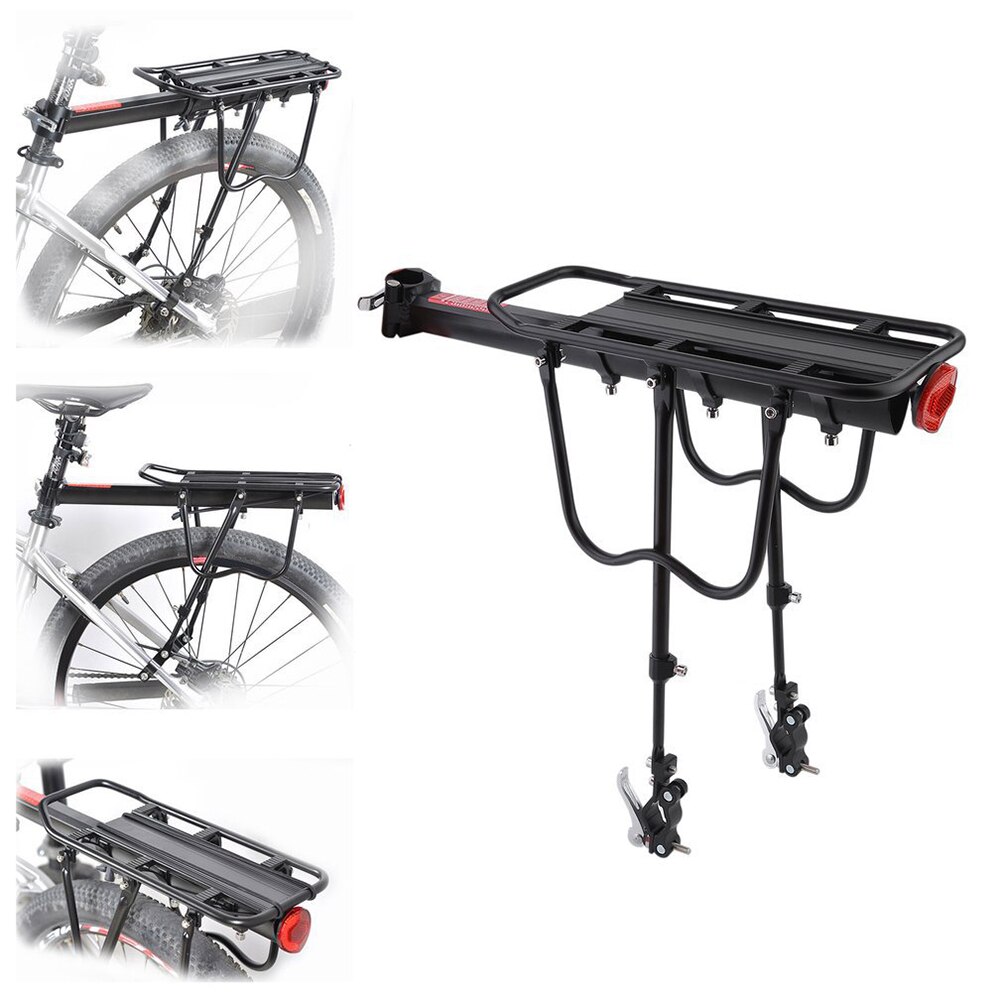 Quick Release Fiets Carrier Rack Aluminium Achter Fietstas Bagagedrager Plank Fietsen Cargo Rekken Bike Mount Rekken Zadelpen (Bl