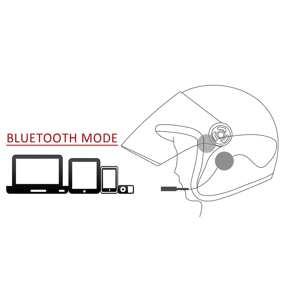 Motorfiets Bluetooth Helm Headset Draadloze Oortelefoon Kit
