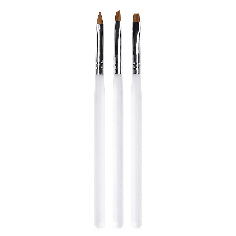 Rullande akryl nail art borste set uv gel målning teckning penslar nagel borste set manikyr gel borste nagel konst verktyg liner penna: Uppsättning 5