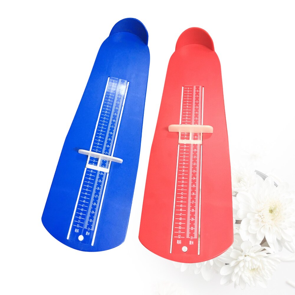 1 Set 2Pcs Foot Sizer Foot Ruler Feet Measure Device Shoe Sizer Foot Width Length Measuring Device Shoe Size Measure Gauge For A: Default Title