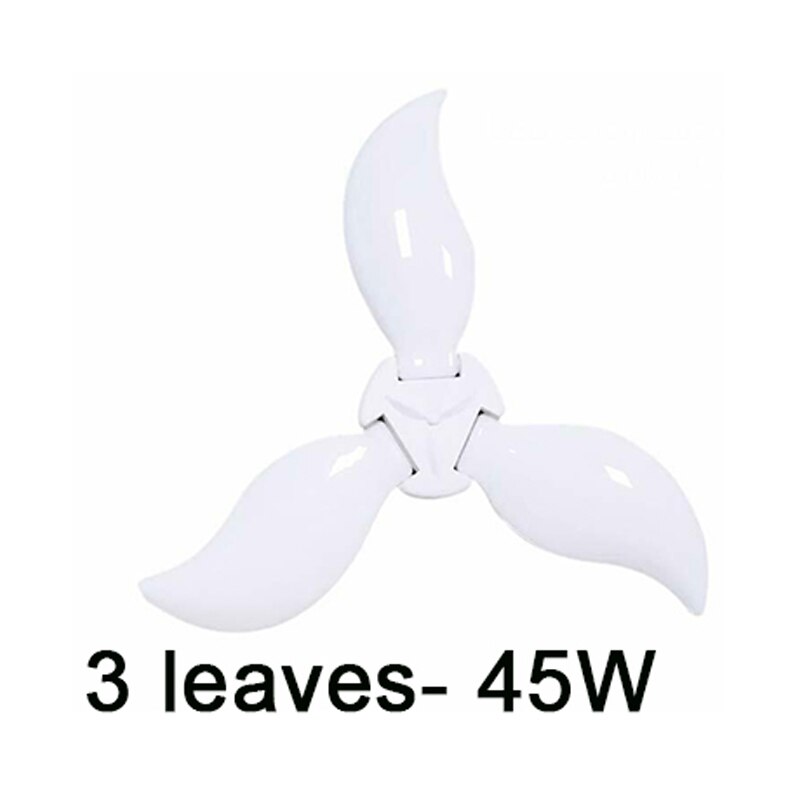 Workshop LED Garage Light Ceiling Lights 85-265V 30-75W Fixture Deformable Lamp Stadium LED Industrial Lighting Deformation Lamp: 3 Leaf 45W