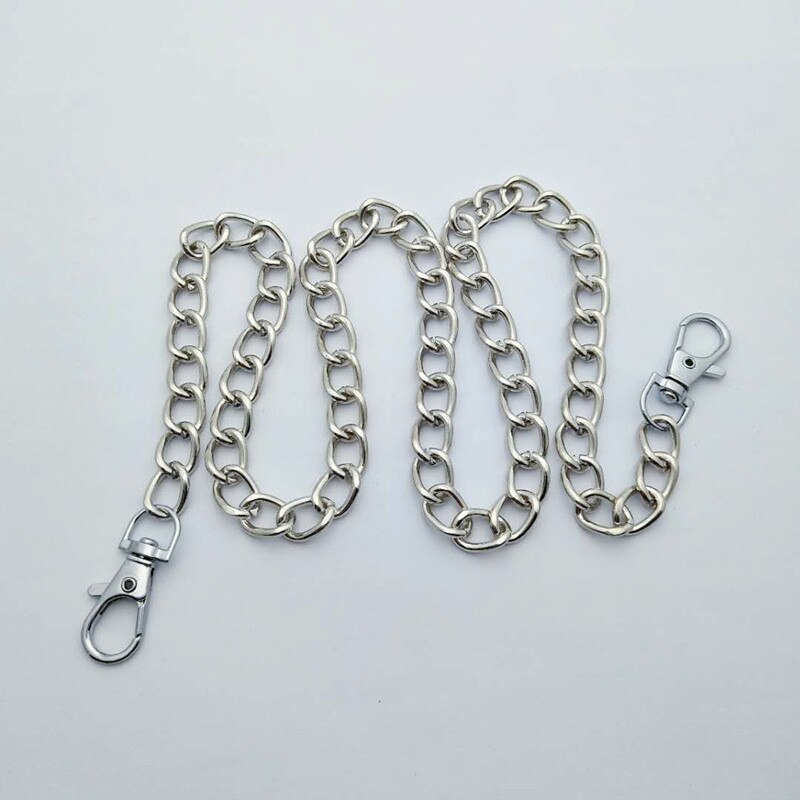 60/120cm Handbag Metal Chains Shoulder Bag Strap DIY Purse Chain Gold Silver Bag Handles Bag Accessories Chain: 120cm Steel