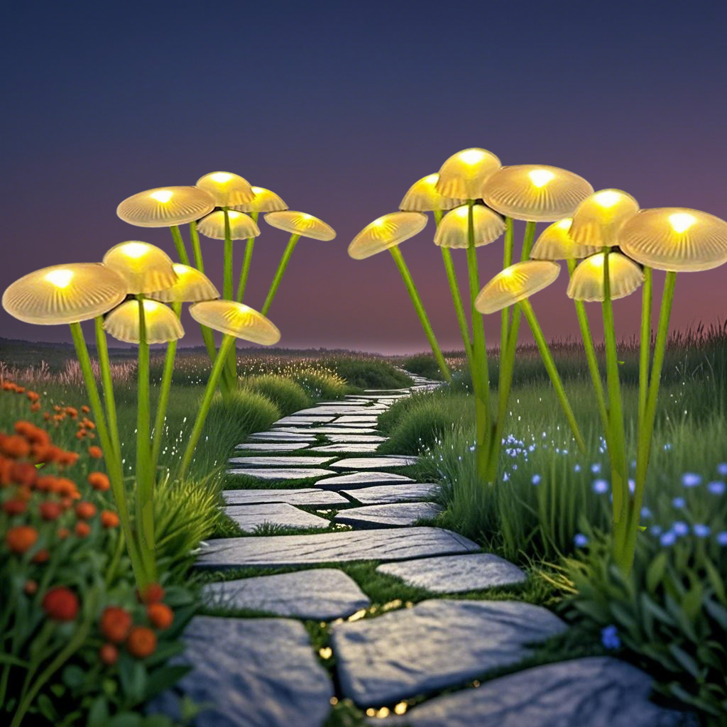 LED-paddenstoelverlichting op zonne-energie Binnenplaats Sfeerverlichting Gazonverlichting Decoratieve verlichting Gazontuinlamp op zonne-energie