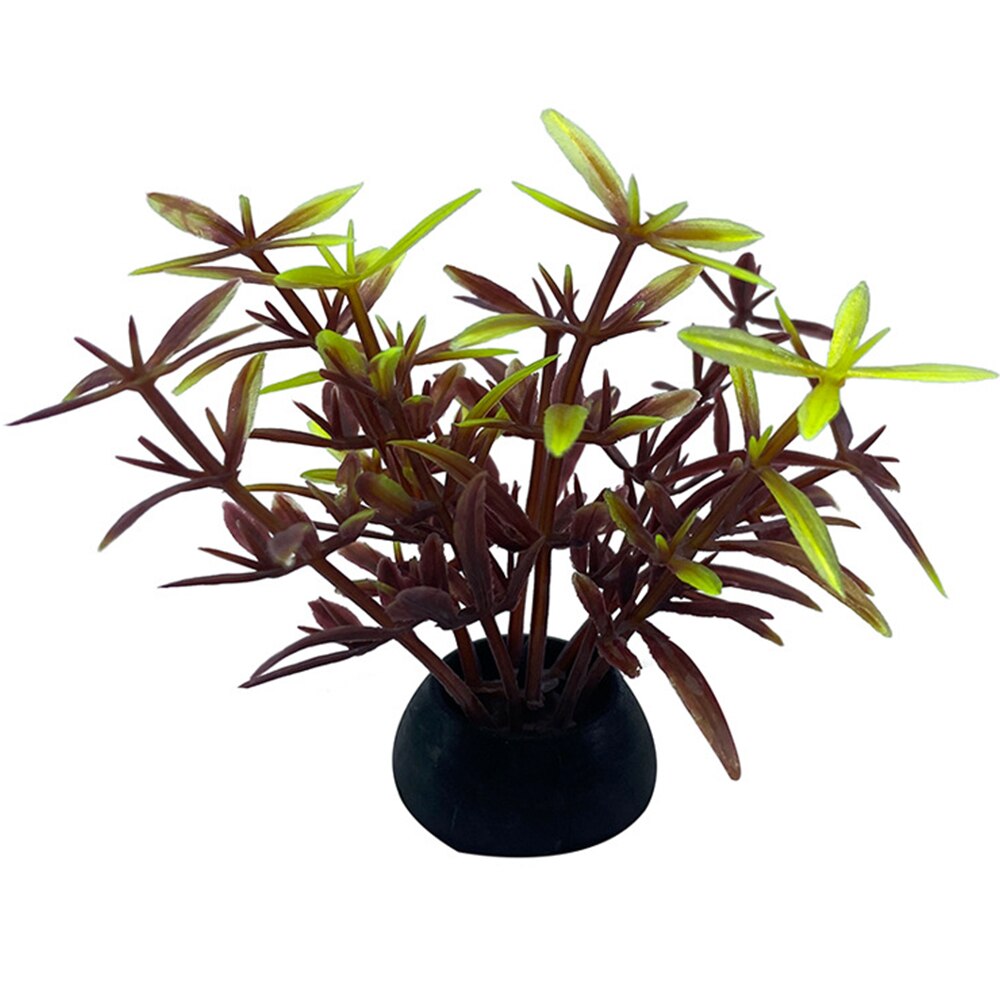 1pc simulering konstgjorda växter akvarium dekor vatten ogräs prydnad växt akvarium akvarium gräs 2.5 x 5cm dekoration #2: 15