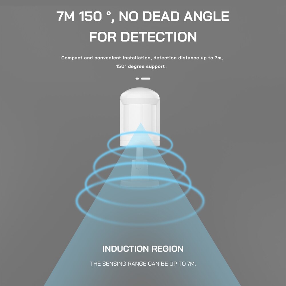Zigbee PIR Motion Detector Tuya Smart Home Mini Infared Human Body Sensor Wireless Battery Powered Alarm Sensor Support Alexa
