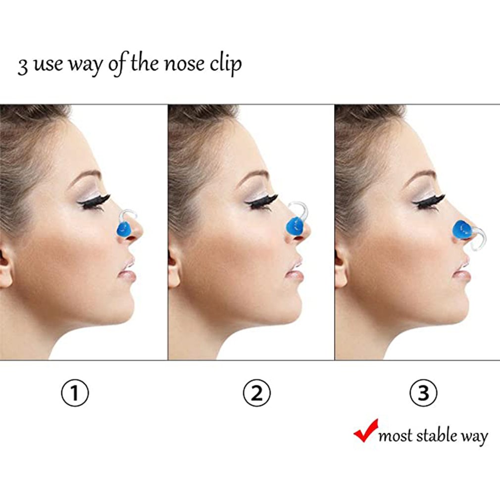 Pince-nez en Silicone souple réutilisable de , 12 pièces, pince-nez confortable pour natation, plongée, surf, pour adultes et enfants