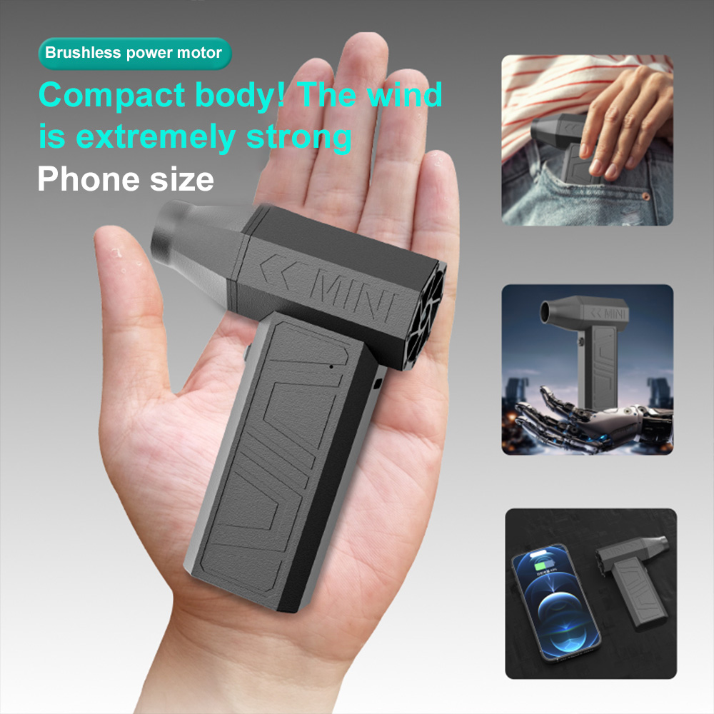 Turbo Fan Jet Blower 200000 RPM draadloze luchtblazer Type-C Opladen Turbo gewelddadige ventilator Borstelloze elektrische luchtstofdoek Autoverstoffen