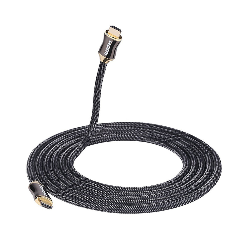 Hdmi Kabel 2.0 4K Male Naar Male Voor Nintend Schakelaar PS4 Tv Box 1M 1.5M 2M 3M 5M 8M 10M 15M 20M Kabel Hdmi Vergulde Met Vlecht
