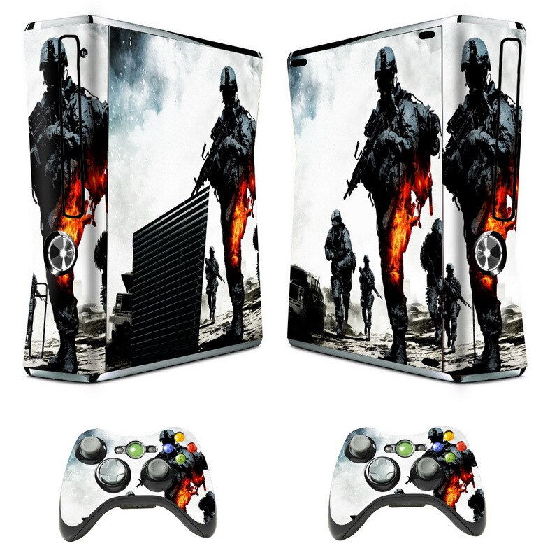 Ku er mei Xbox 360 Slim Console di Gioco Full Body Protettiva Film di Coppa Del Mondo di Gioco del Calcio di Adesivi Colorati