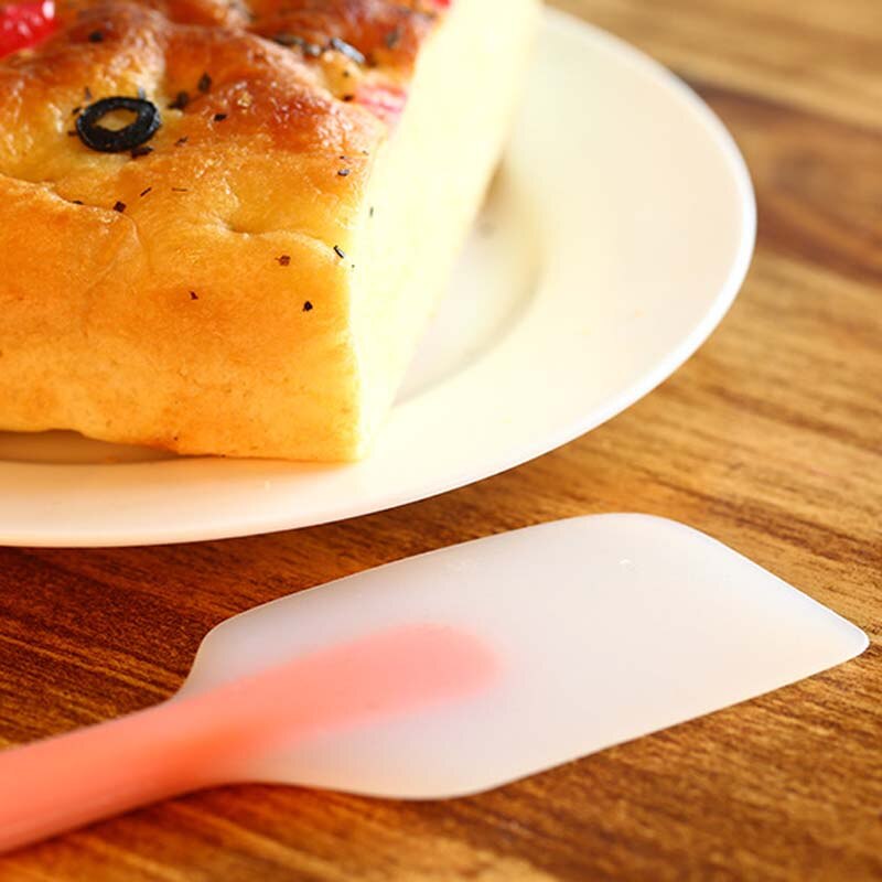 Non Stick Baking Silicone Spatulas Cake Flour Mixing Scraper Oil Bread Scraper Silicone Spatula H88F