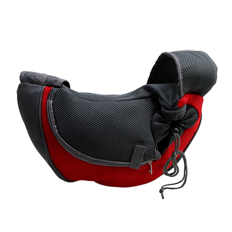 Ademend Hond Front Draagtassen Mesh Comfortabele Reizen Tote Schoudertas Voor Puppy Kat Kleine Huisdieren Slings Rugzak Dragers: red / 37 x 24 x 12 cm