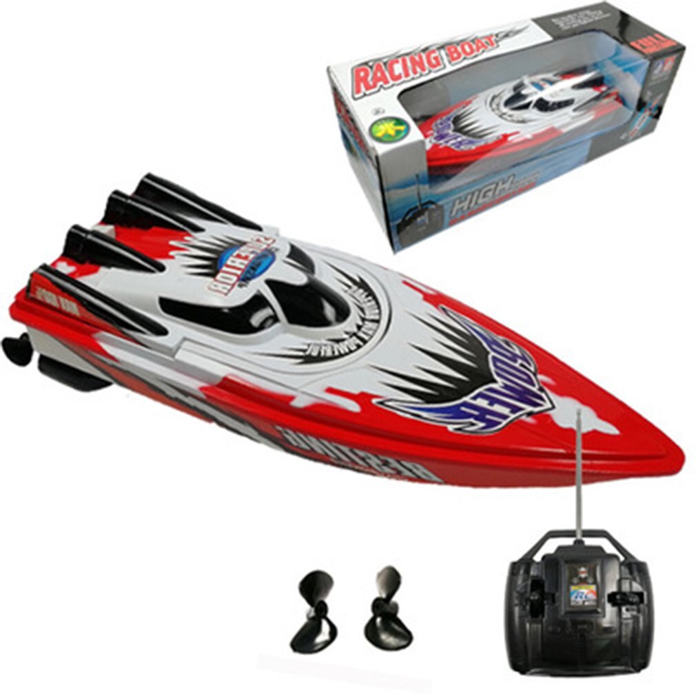 Rc Boot Radio Afstandsbediening Twin Motor Hoge Snelheid Boot Rc Racing Kinderen Outdoor Racing Boot R/C Boot speed Boot Batterij Type: Rood