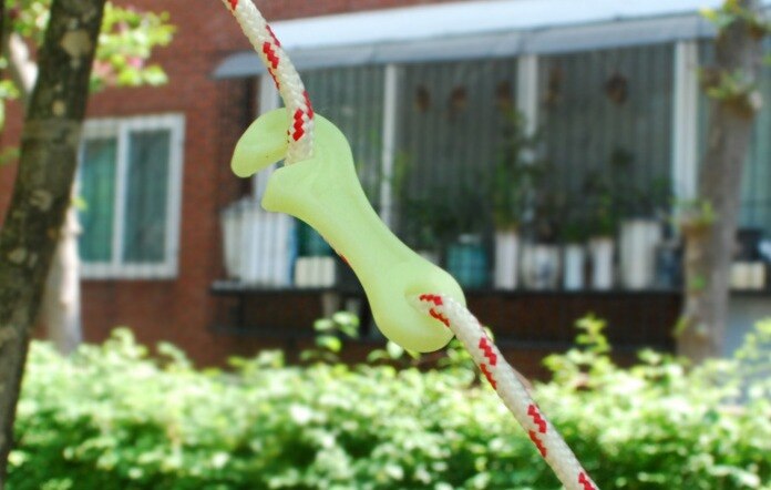 10 stk/parti natlysende campingtelt låse snor reb fastgørelsesanordning fyr line strammere