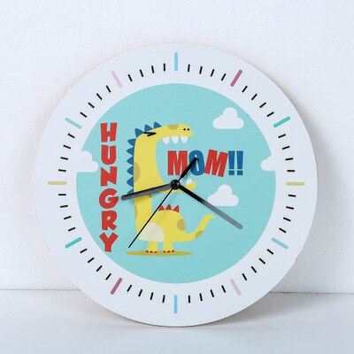 Modern Unicorn Wall Clock Sticker Mute Digital 3D Wall Clock Living Room Children'S Room Cartoon Decoration: 7
