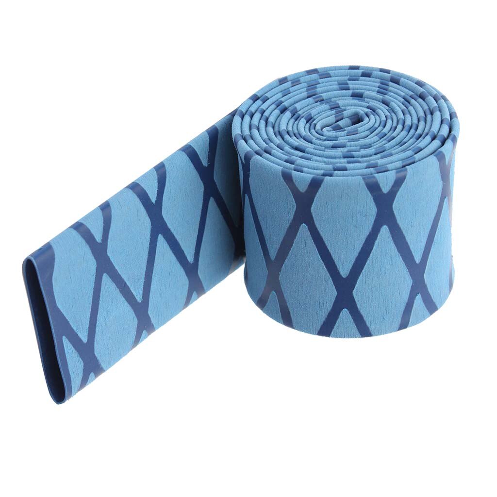 Non Slip Heat Shrink Tubing Textured Grip Fishing Rod: Blue 1Mx0.3cm