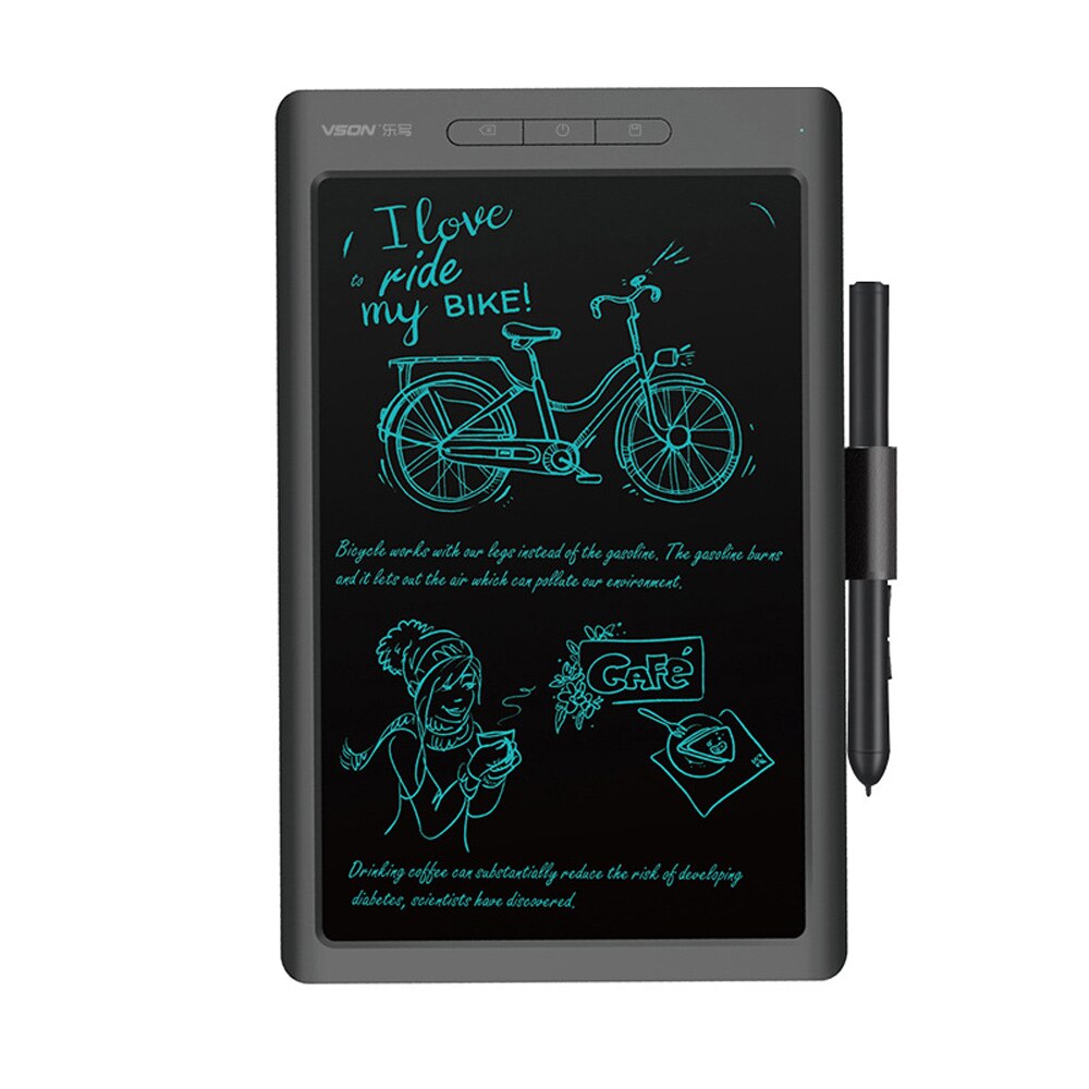 Tablette graphique OSU pour dessin Digital, 10.4x6.5 pouces, avec stylet sans batterie, tableau d&#39;écriture à 8192 niveaux pour jeu graphique animé OSU: gray