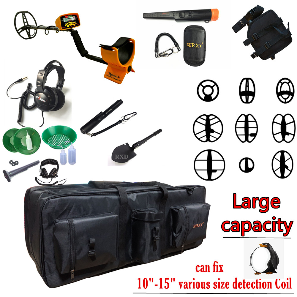 Sac de transport pour détecteur de métaux, sac de rangement Portable en toile étanche, sac à dos organisateur d'outils à Double couche pour la détection de métaux