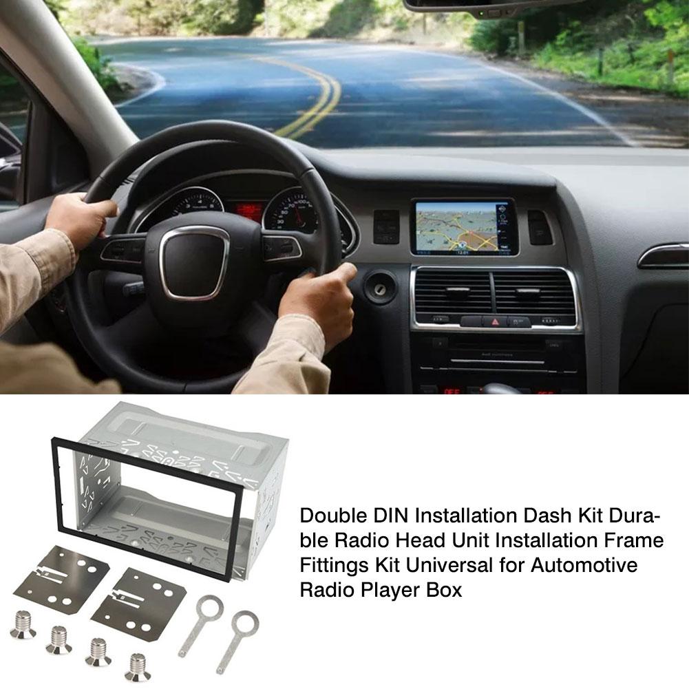 2 DIN Radio Installation Frame Unit Universal Cage Radio Vehicle Case Car DVD Player Framework Mounting Plate Frame For Passat