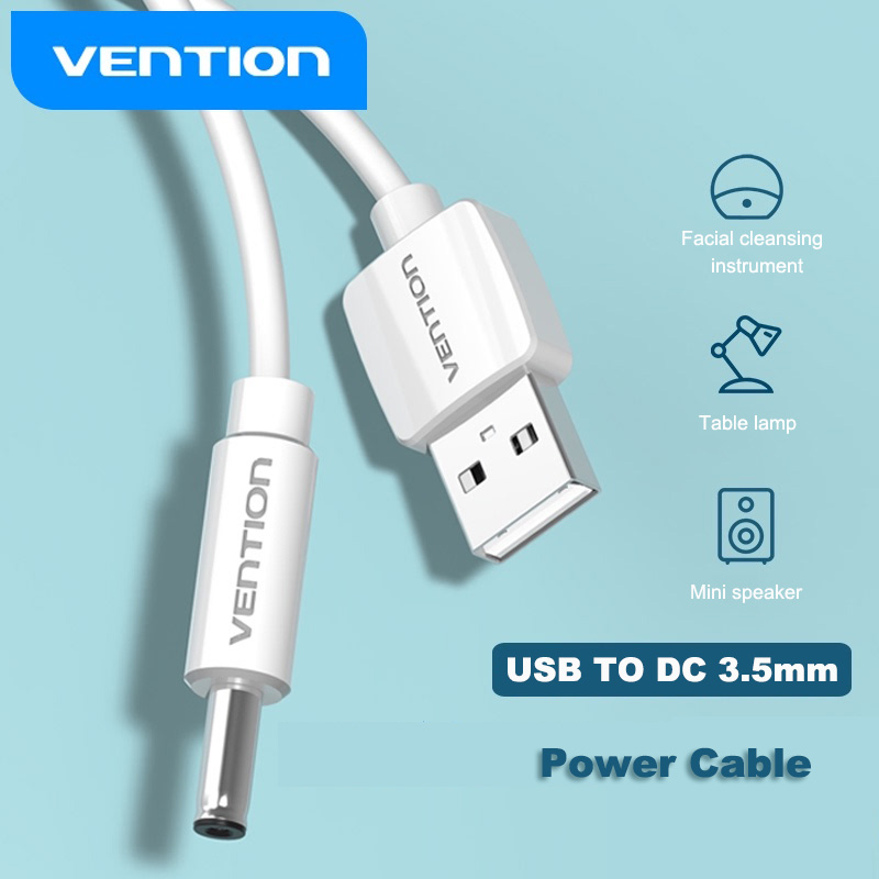 Drag Usb Naar Dc 3.5Mm Power Kabel Usb A Male Naar 3.5 Jack Adapter 5V Supply Charge Kabel connector Voor Usb Hub Mini Speaker Fan