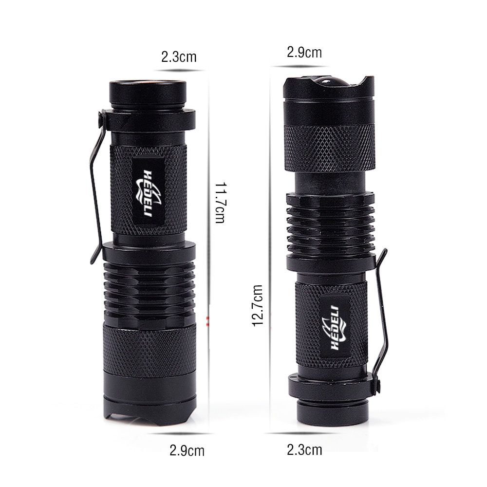 Mini Portable torch 3800LM Waterproof LED Flashlight CREE XML T6 XM L2 5 Modes Zoomable LED Torch penlight Linterna led