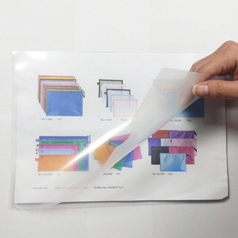 20 Pcs Clear Presentation Files Paper Cover Transparent Binding Report A4 Folder for Business Documents School Projects