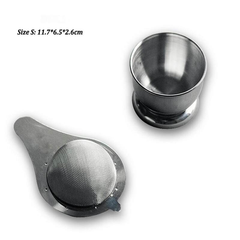 Rvs Theezeefje Fijne Mesh Chinese Kung Fu Thee Blad Trechter Filter Keuken Accessoires Trechter Filter Thee