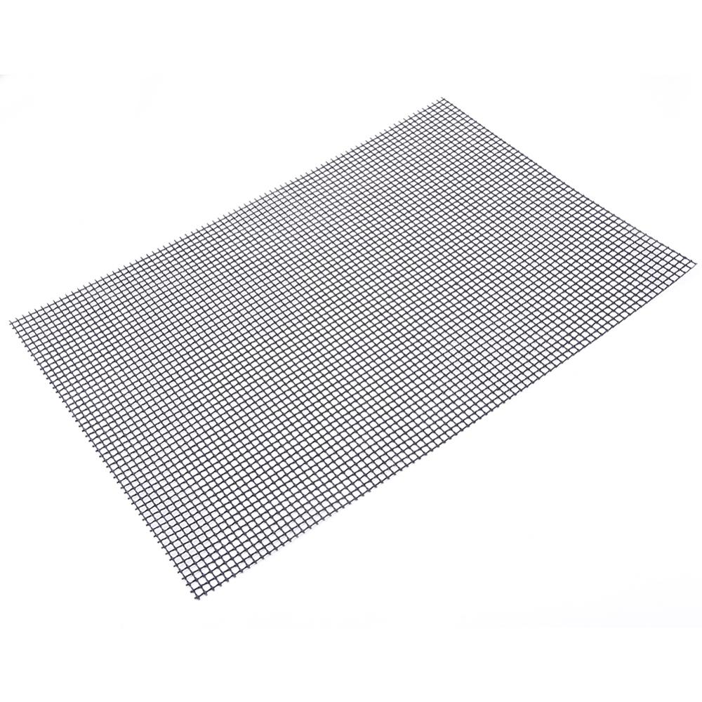 30 x 40 x 0.2cm ikke-pinne bbq grille netting matt grillmatte gitter form bbq matt varmebestandig barbacoa grillmatte