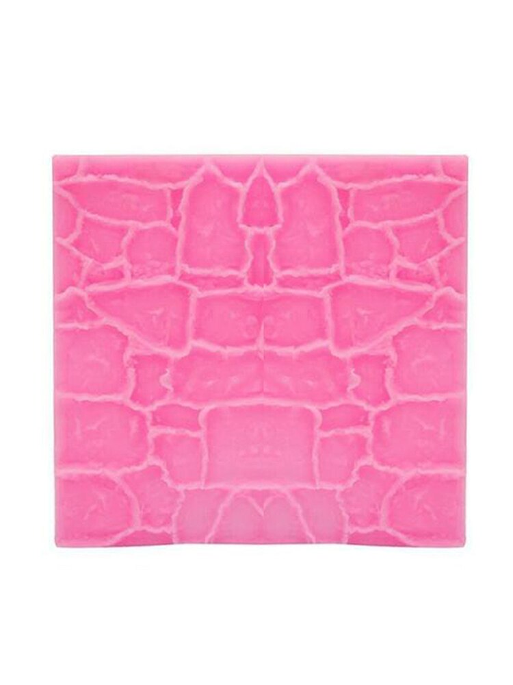 Geplaveide Muur Lijn Graan Vorm Siliconen Afdrukken Textuur Mat Sugarcraft Fondant Mold