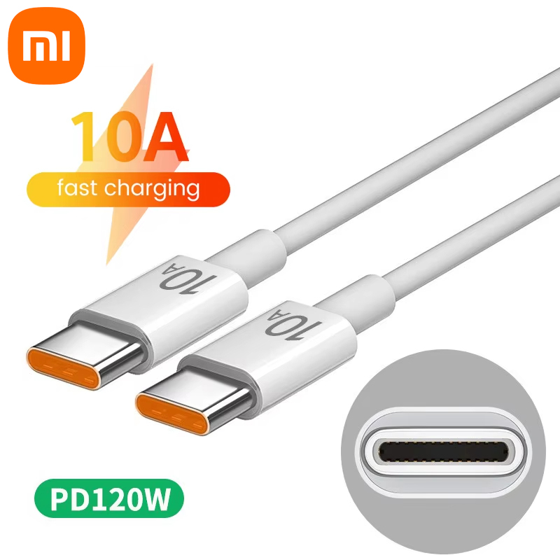 Xiaomi Dual Type-C datakabel 120W oplaadkabel 10A snellader PD Dual USB C supersnel opladen dataoverdracht draadsnoer