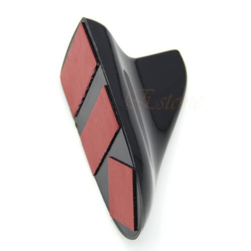 Uxcell 3 In 1 Black Car Decorative Self Adhesive Top Mount Roof Dummy Antenna Aerial Plastic