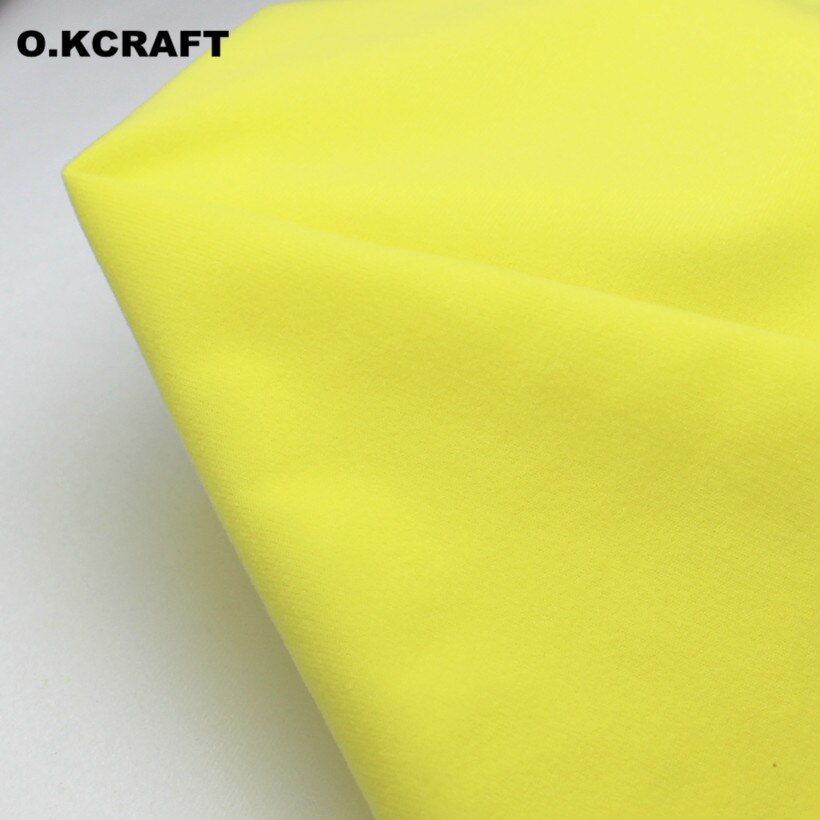 50*150cm citron ensfarvet fleece stof tissu plys klud anti-pilling fløjl fleece dukke væv smeltbar som loop stof følte
