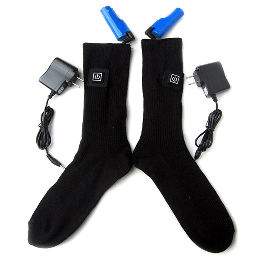 Electric Battery Heated Socks Feet Winter Warmer Heater Foot Shoe Boot FK88