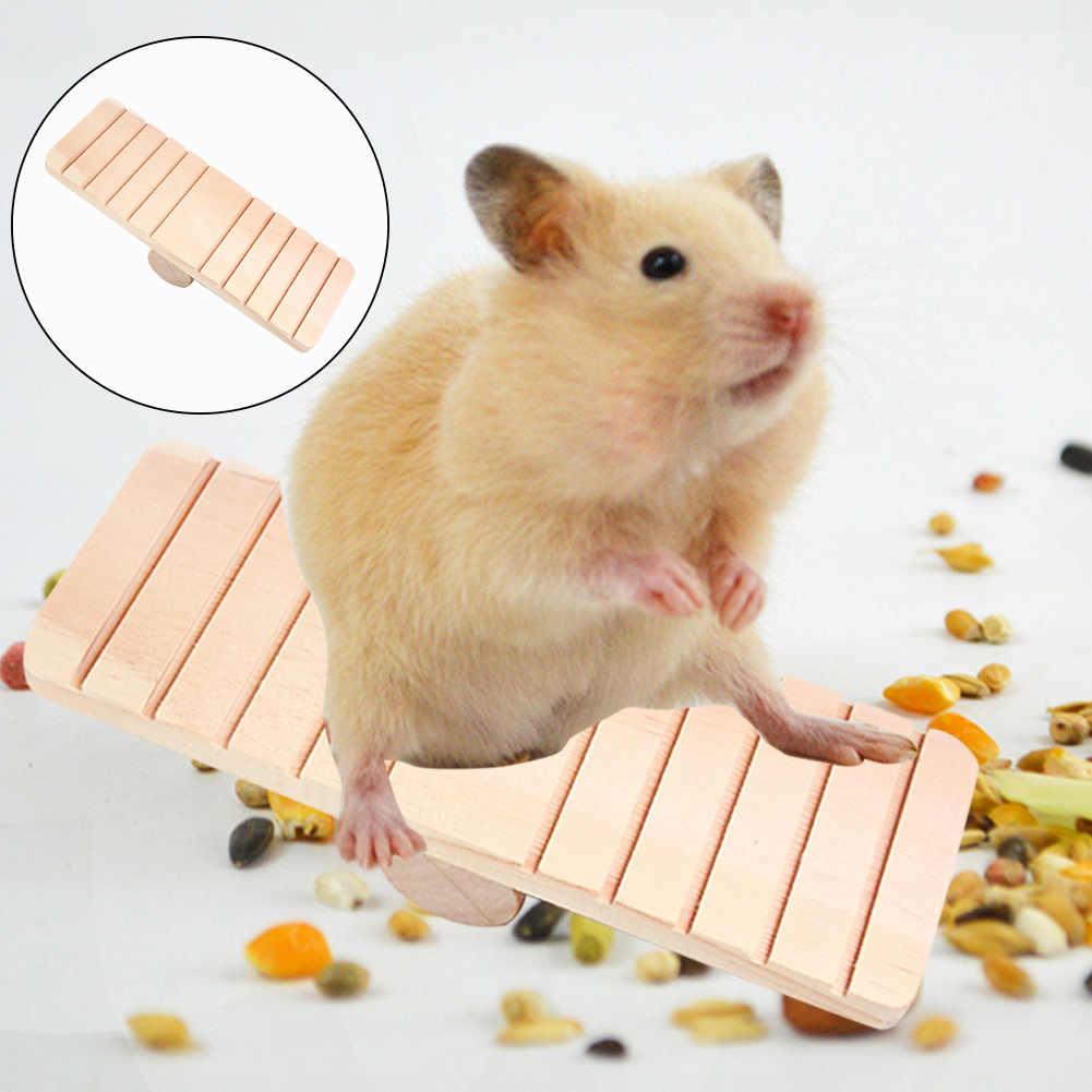 Practical Play House Mouse Chinchillas Exercise Funny Wooded Toys Hamster Seesaw Pet Supplies Anti Chew Guinea Pig Small Animal