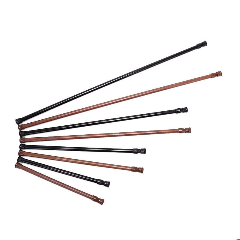 Multifunction Adjustable Bathroom Shower Curtain Rods Metal Voile Extendable Rod