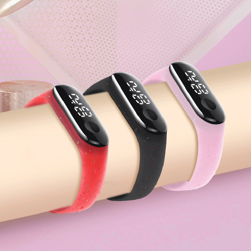 Reloj deportivo para niños y adolescentes, pulsera Digital Led ultraligera con correa de silicona, resistente al agua, Unisex