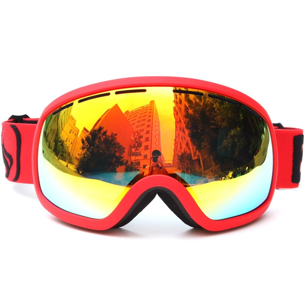 Benice Ski Goggle Sneeuw Bril/Uv-Bescherming Multi-color Dubbele Anti-Fog Lens Snowboard skiën Goggle Met Gratis Tas