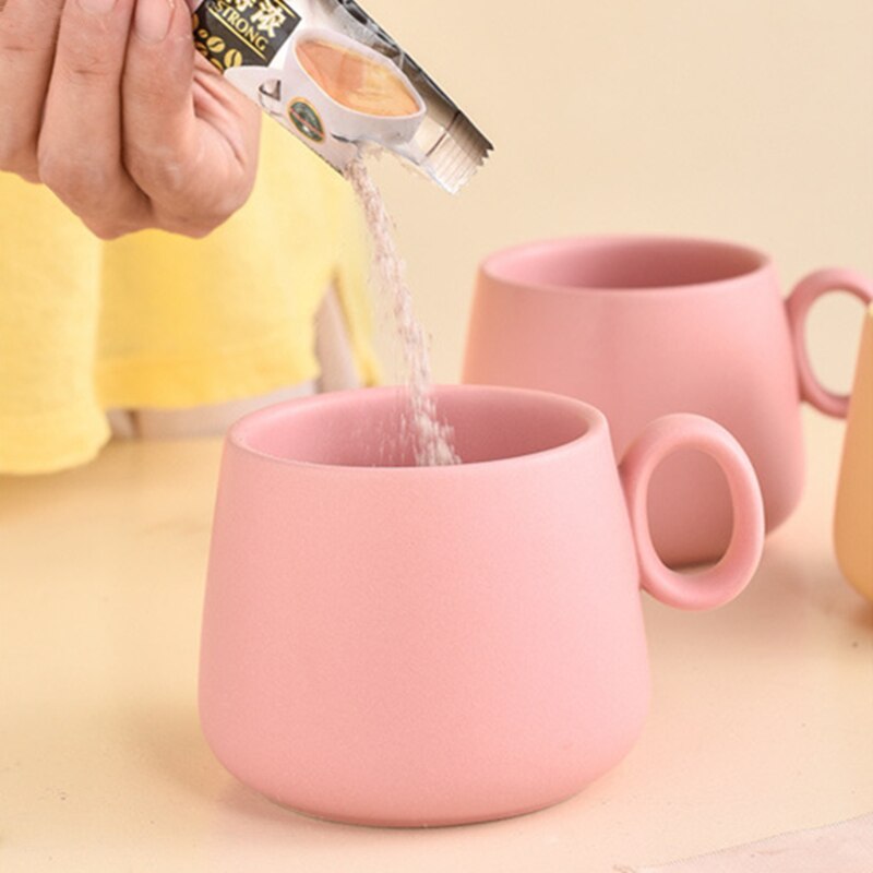 Kreative regenbogen keramik kaffee becher pastell farbe nette Tee Becher tasse tazas de Cafe tassen und becher neuheit latte becher