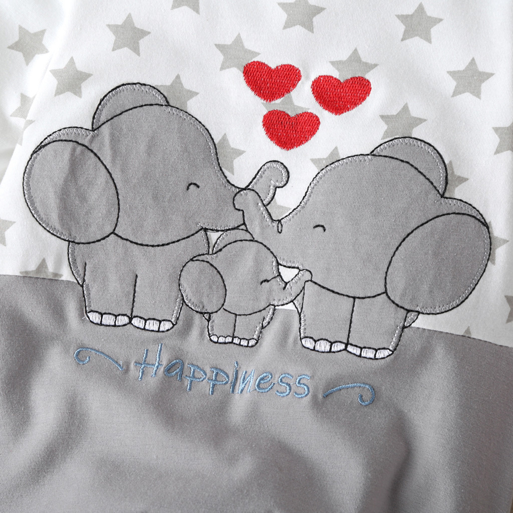 Baby Jongens Meisjes Lange Mouwen Cartoon Star Print Romper Baby Kawaii Olifant Patroon Jumpsuit Pasgeboren Peuter Houden Warme Kleding