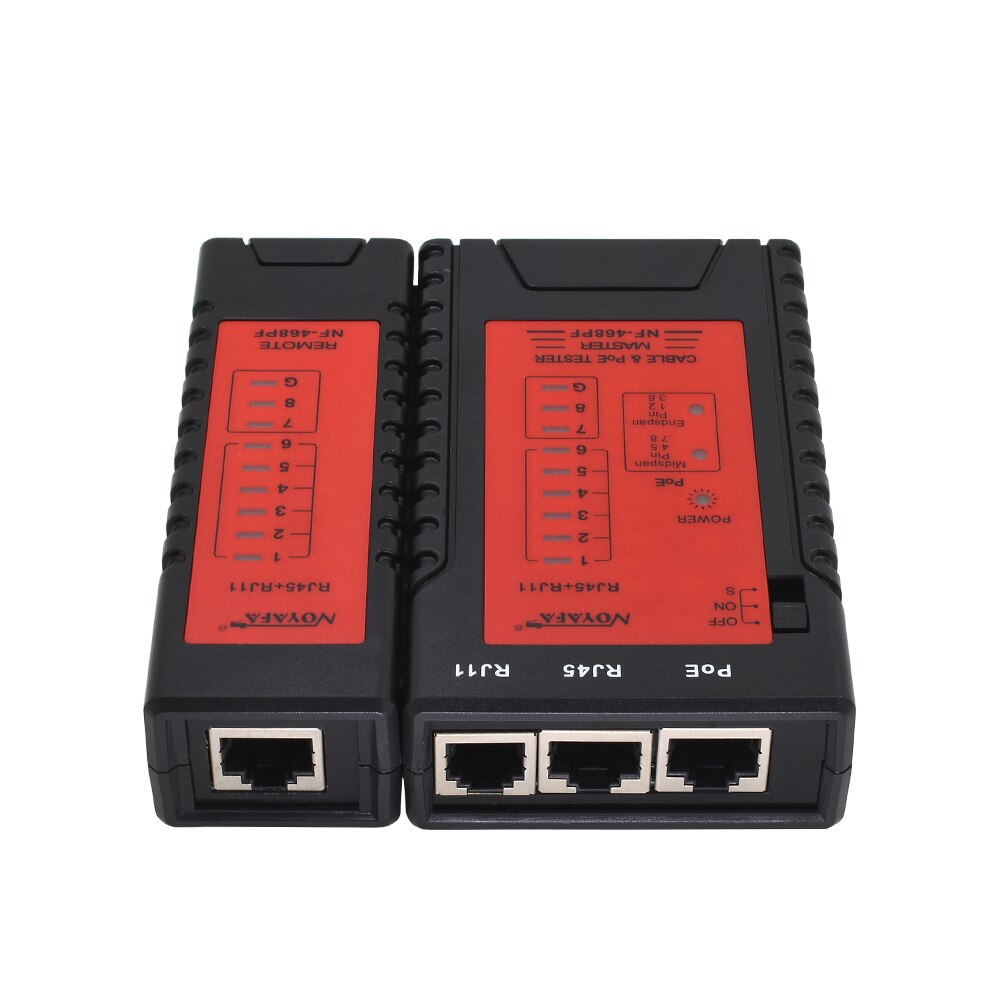 NOYAFA – détecteur de continuité de câble NF-468PF, Original, testeur de câble PoE RJ11 RJ45, détecteur de réseau Ethernet