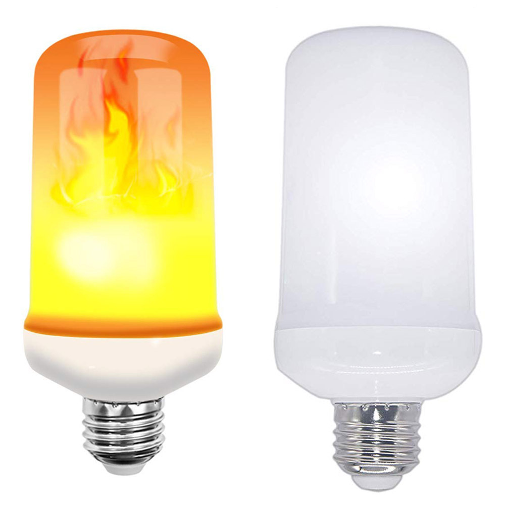 E27 Led Vlam Lamp 4 Modes Geel Vlam Effect Licht Lamp 85-265V Flickering Emulatie Fire Light Met zwaartekracht Sensor Decor Lamp