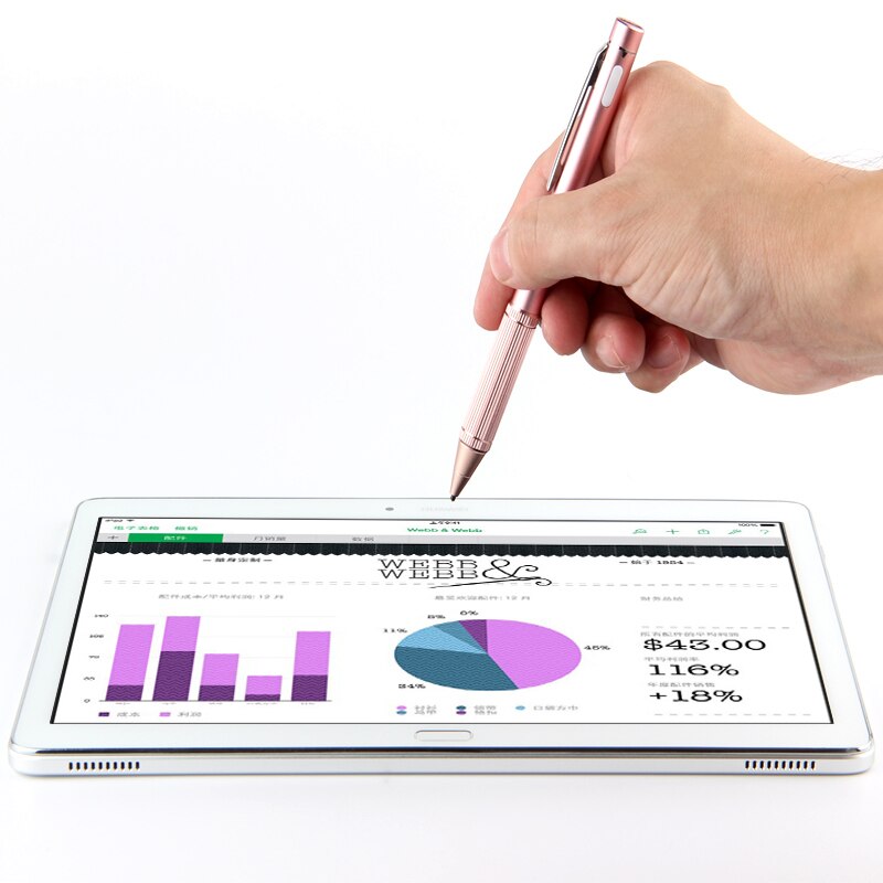 Active Pen Capacitive Touch Screen pen For Samsung Galaxy S8 S9 S10 Plus S10E S7 Edge stylus pen Mobile phone case NIB 1.4mm
