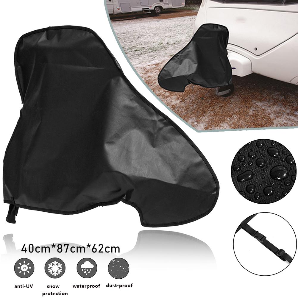 Universal Waterproof Caravan Towing Hitch Cover Trailer Rain Snow Dust Protecter