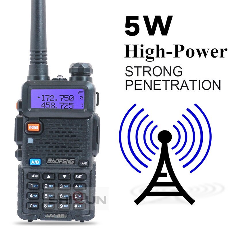 Baofeng – walkie-talkie Radio Portable UV-5R, 1 pièce, 2 pièces, Pofung UV 5R 5W VHF/UHF, double bande, Radio CB bidirectionnelle UV5r UV-82 UV-9R