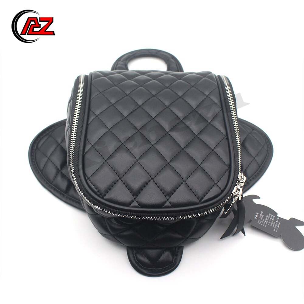 ACZ Waterproof Motorcycle Magnetic Diamond PU Leather Oil Fuel Tank Travel Bag For Harley 883 1200