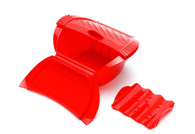 Silicone Steamer Box with Lid Steaming Vegetable Fish Bowl for Instant Cooker – Non-Stick Food Steamer – Heat Resistant